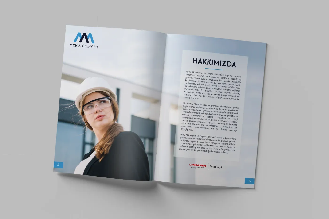 MCH Alüminyum markası için hazırladığım katalog tasarımı