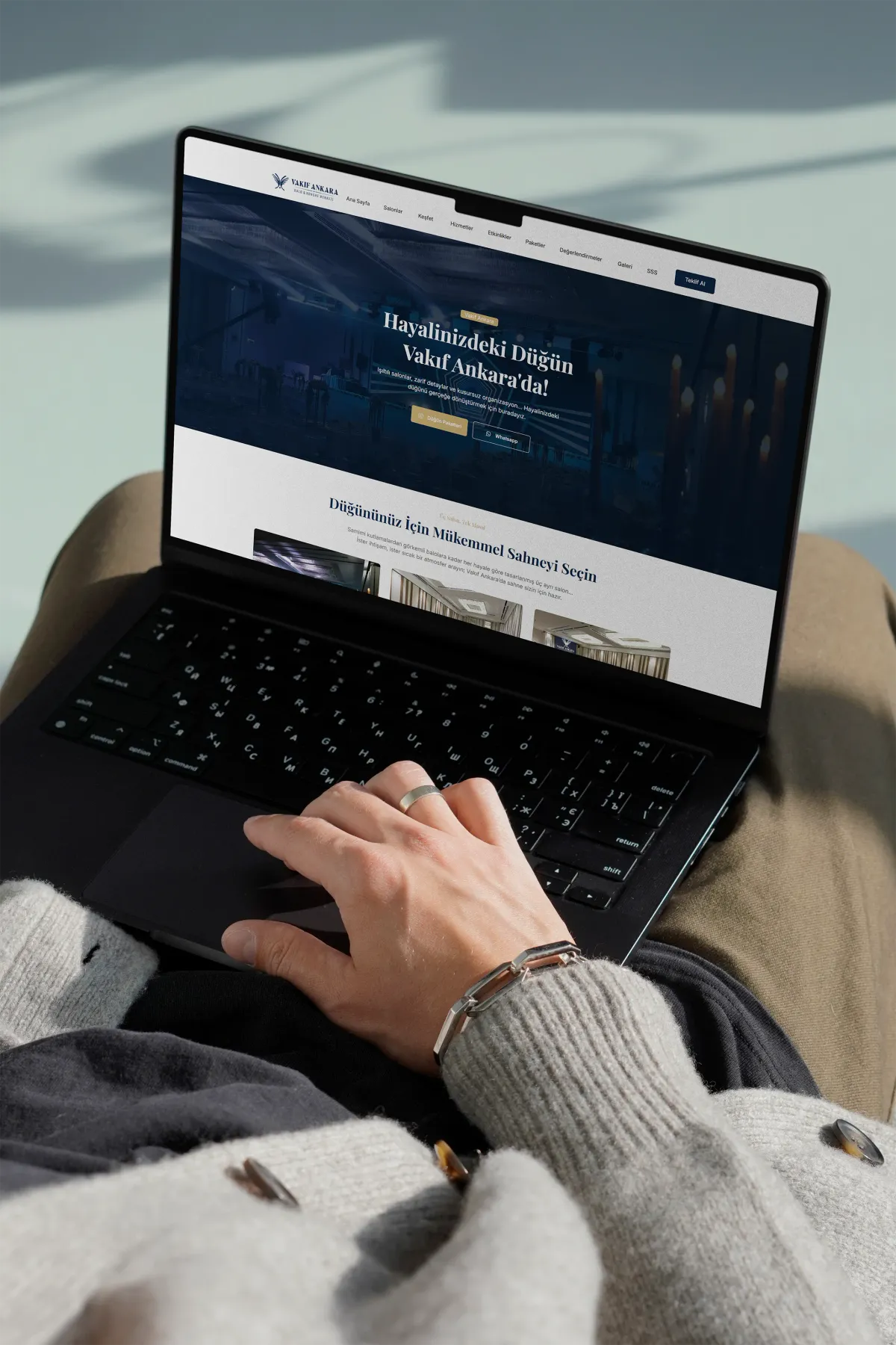 Vakıf Ankara için hazırladığım landing page web site tasarımı