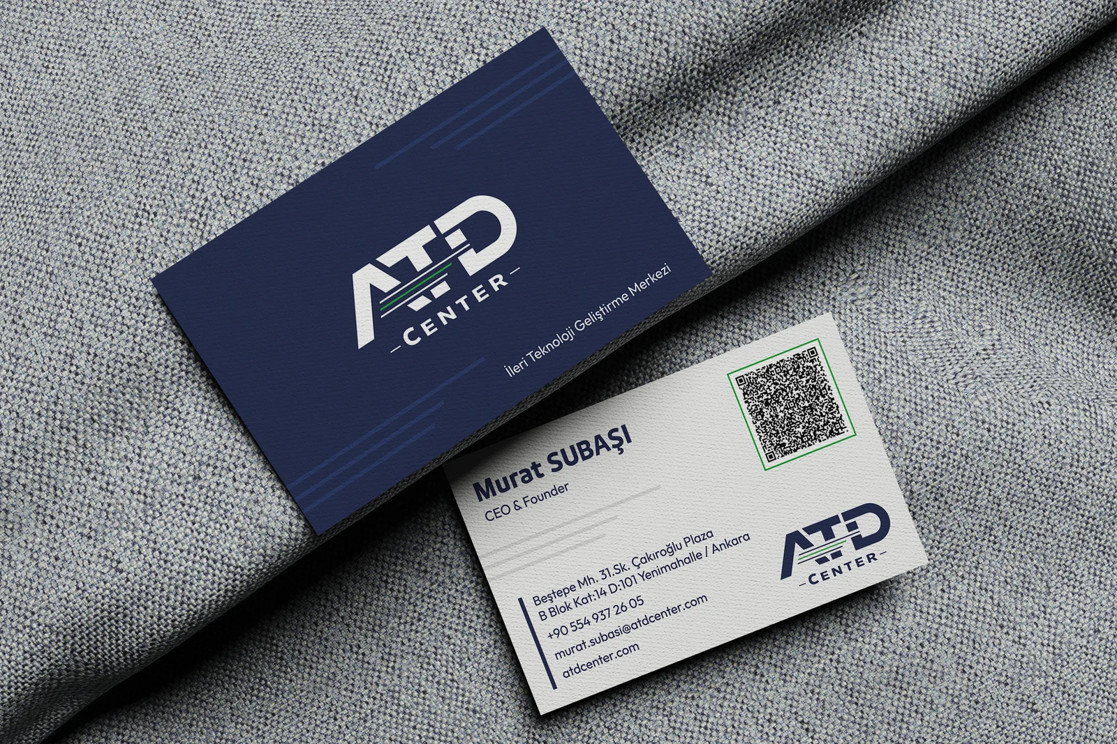 Atd Center Logo ve Kurumsal Kimlik · Kapsamlı Proje çalışması · görsel 2 · Şahan Design