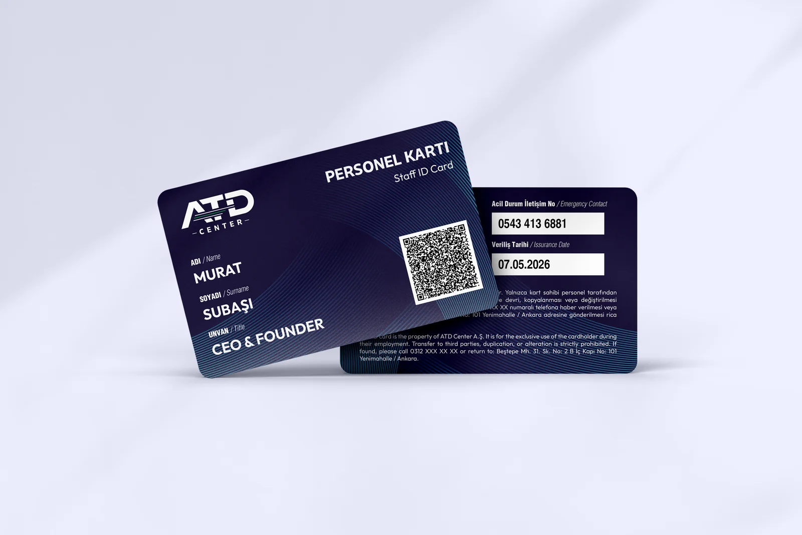 Atd Center Logo ve Kurumsal Kimlik · Kapsamlı Proje çalışması · görsel 4 · Şahan Design