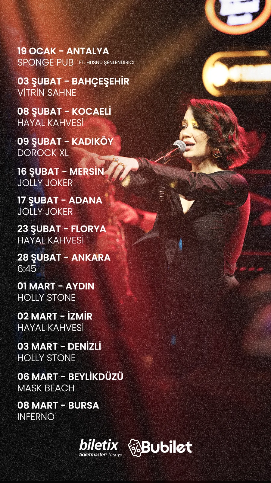 AYÇİN ASAN KONSER TAKVİMİ TASARIMI