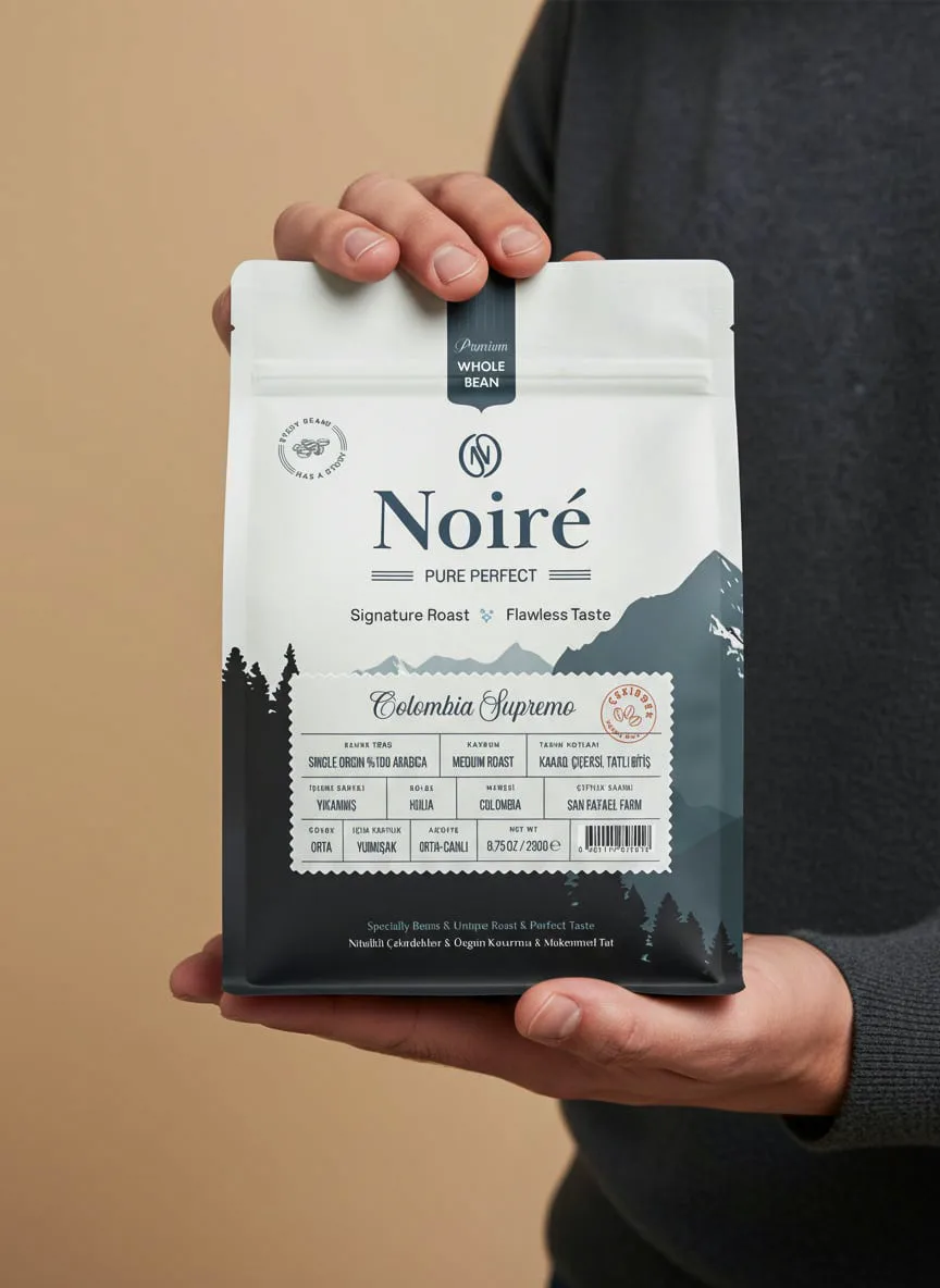 NOIRE KAHVE AMBALAJ TASARIMI