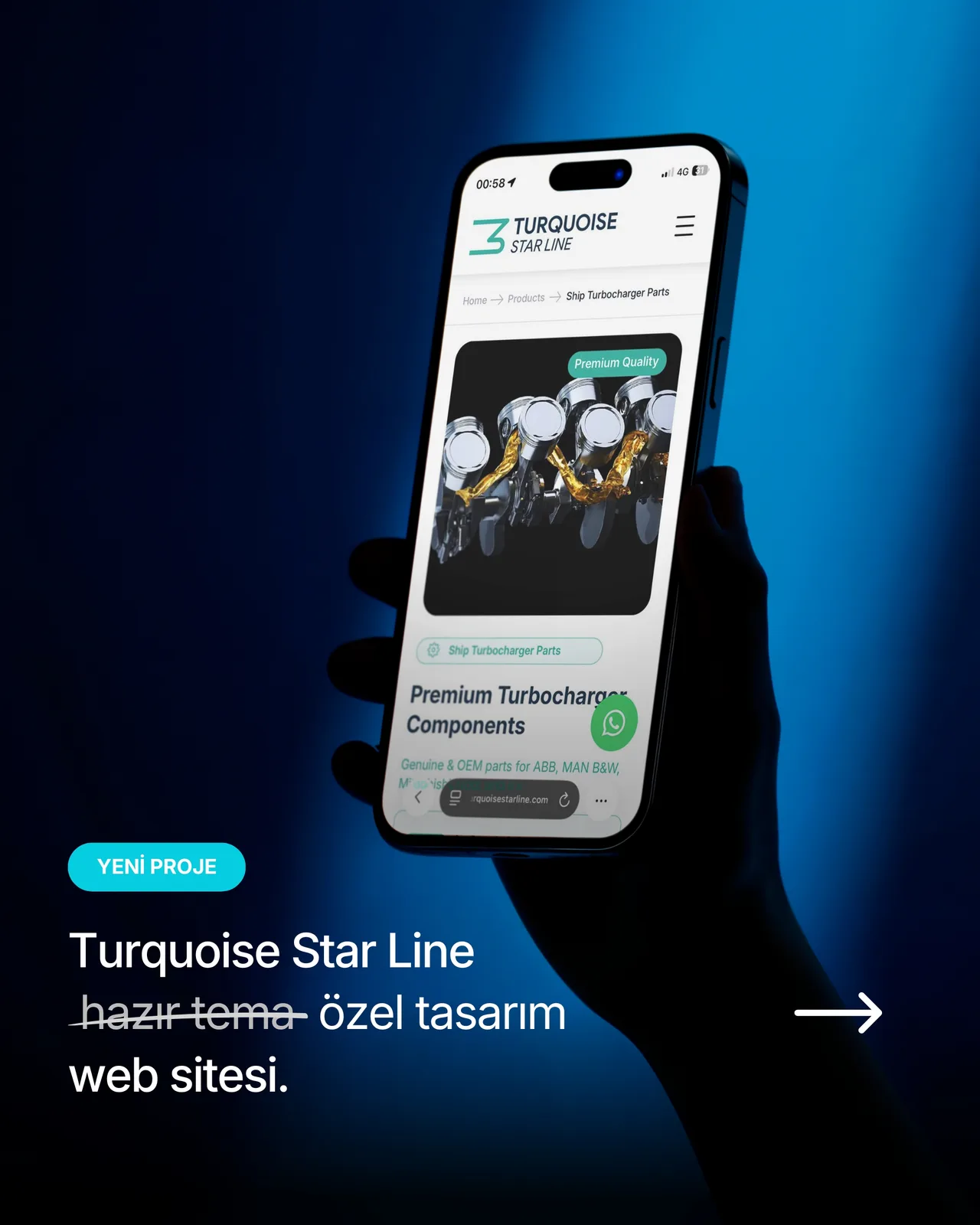 TURQUOISE STAR LINE ÖZEL WEB SİTE TASARIMI