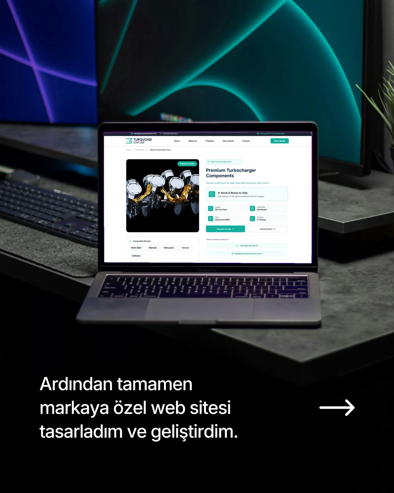 TURQUOISE STAR LINE ÖZEL WEB SİTE TASARIMI