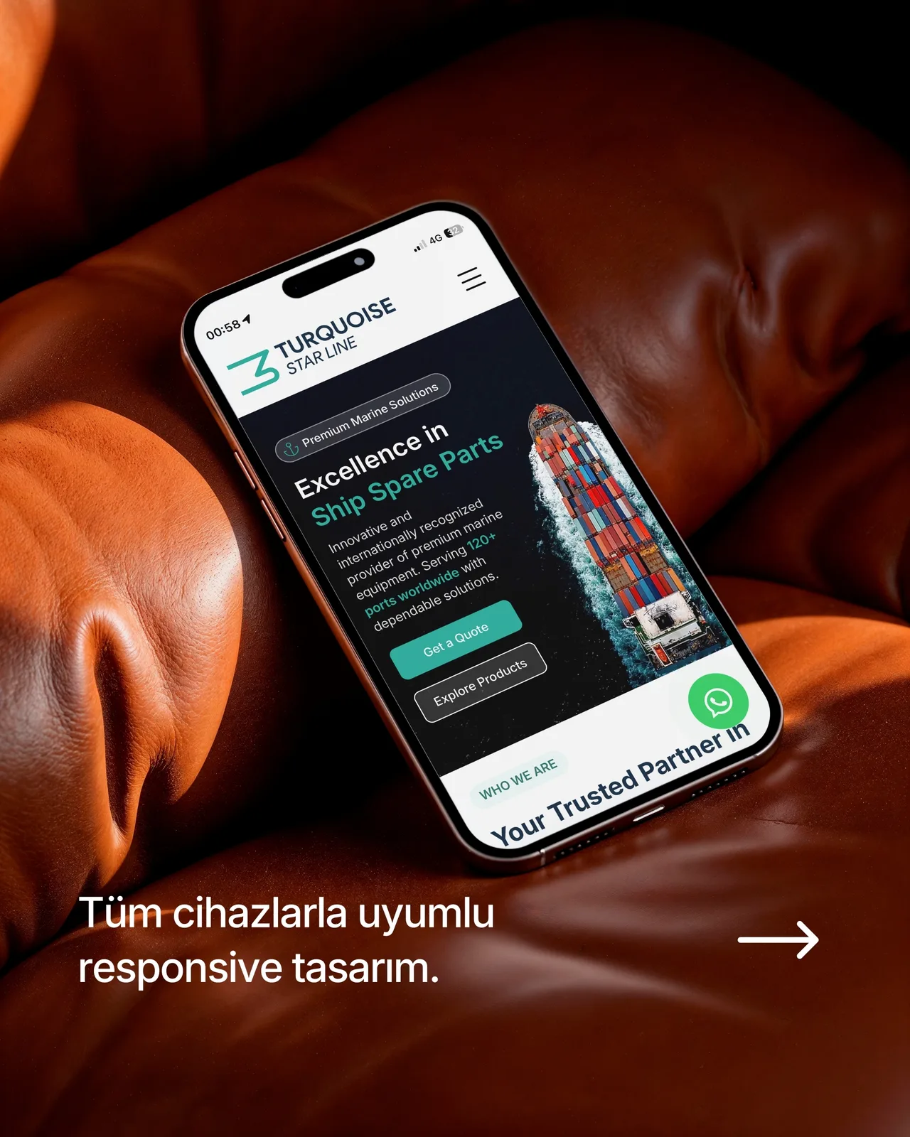 TURQUOISE STAR LINE ÖZEL WEB SİTE TASARIMI